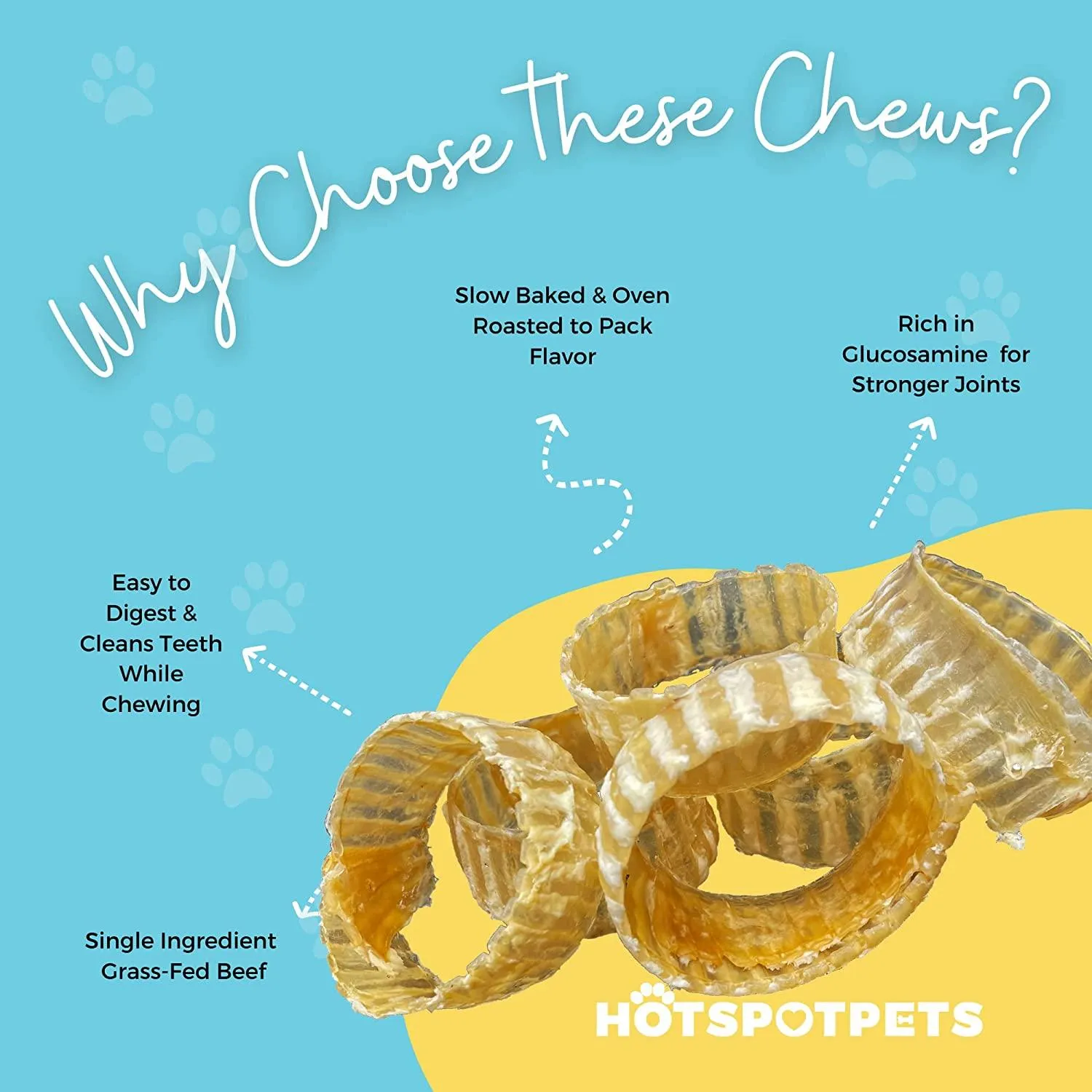 3" to 4" Beef Trachea Rings for All Dog Sizes