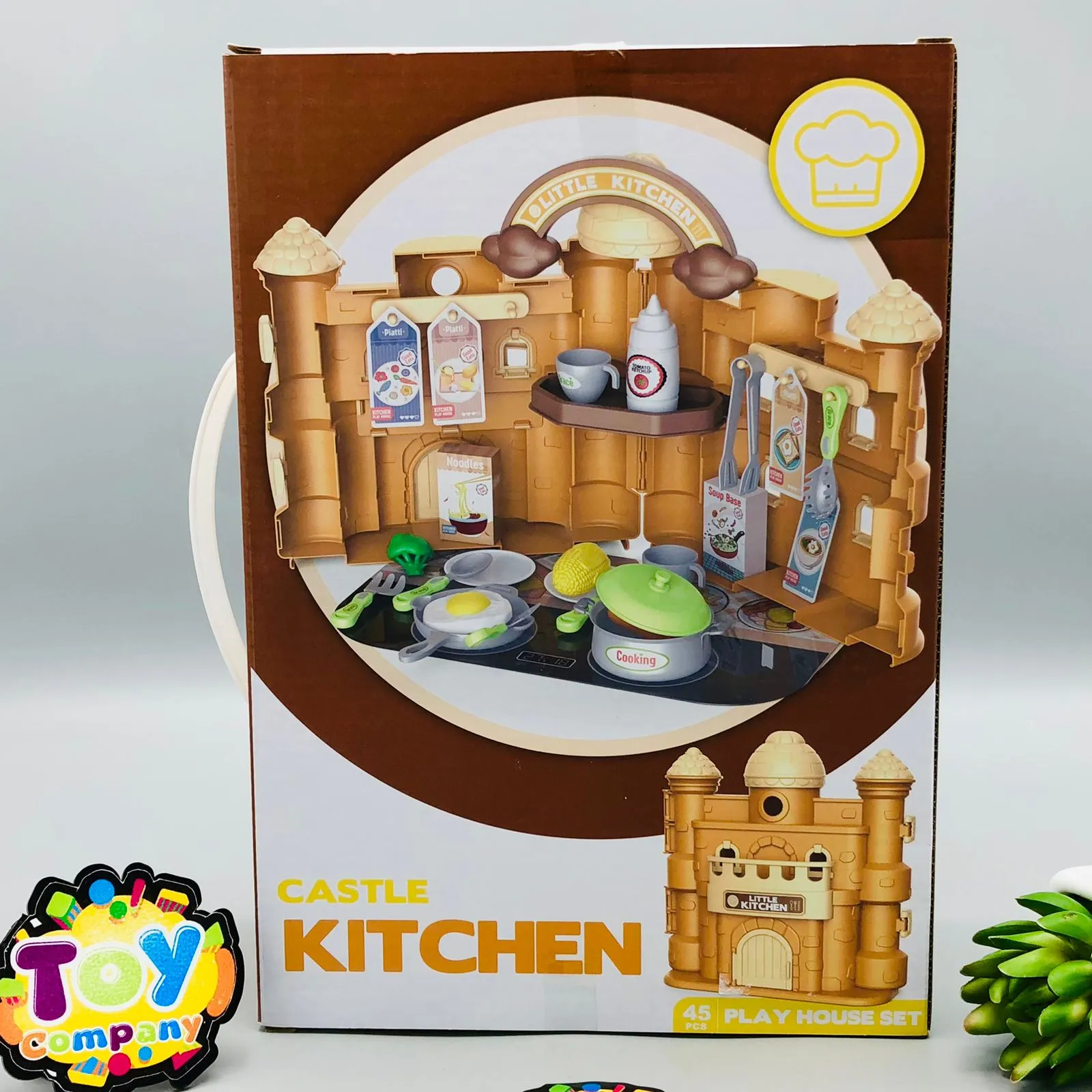 45Pcs Little Castle Kitchen Pretend Play House Set