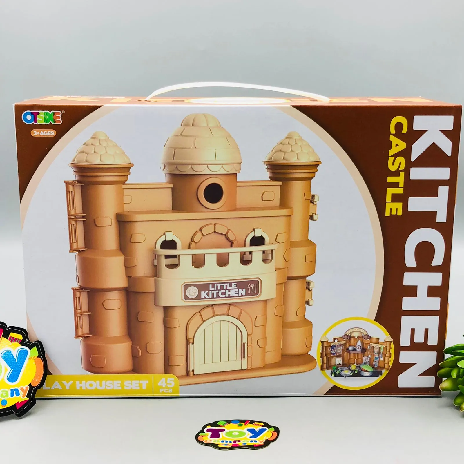 45Pcs Little Castle Kitchen Pretend Play House Set