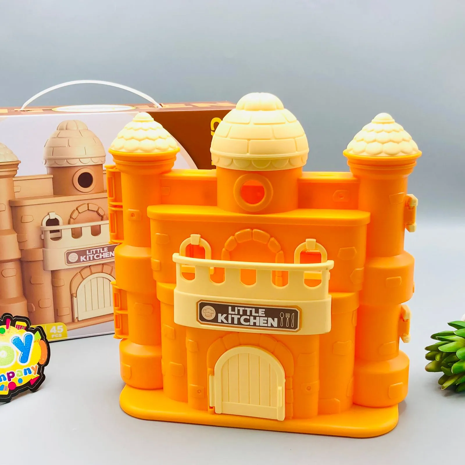 45Pcs Little Castle Kitchen Pretend Play House Set