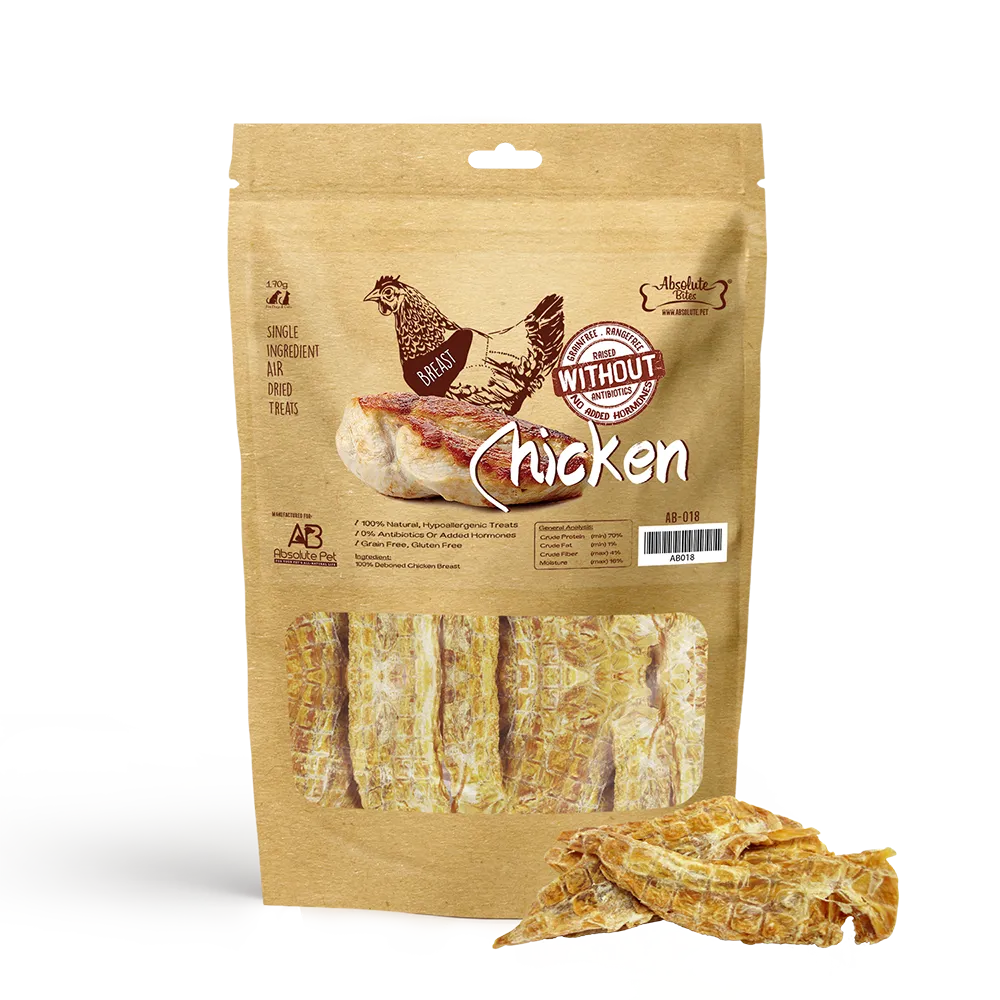 Absolute Bites Air-Dried Chicken Breast 170g