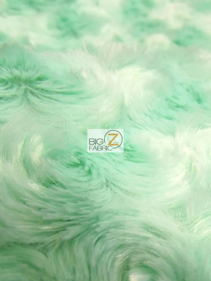 Banana Minky Rose/Rosette Floral Baby Soft Fabric / Sold By The Yard (Second Quality Goods)