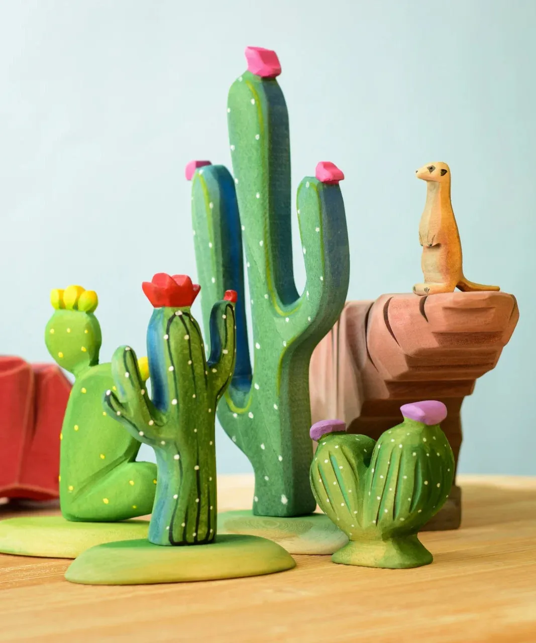 Bumbu Wooden Pin Cushion Cactus