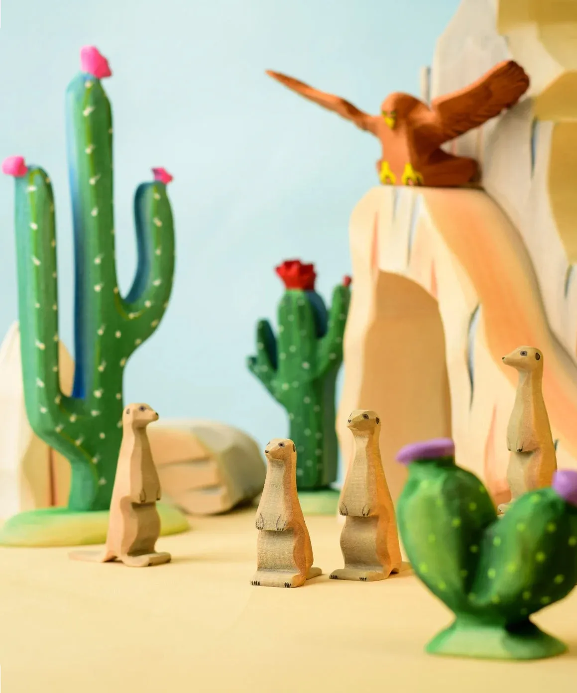 Bumbu Wooden Pin Cushion Cactus
