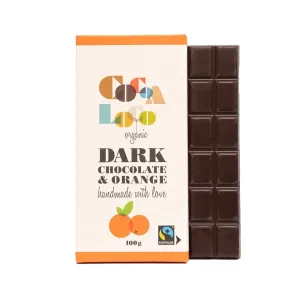 Cocoa Loco Dark Chocolate Orange Bar 100g