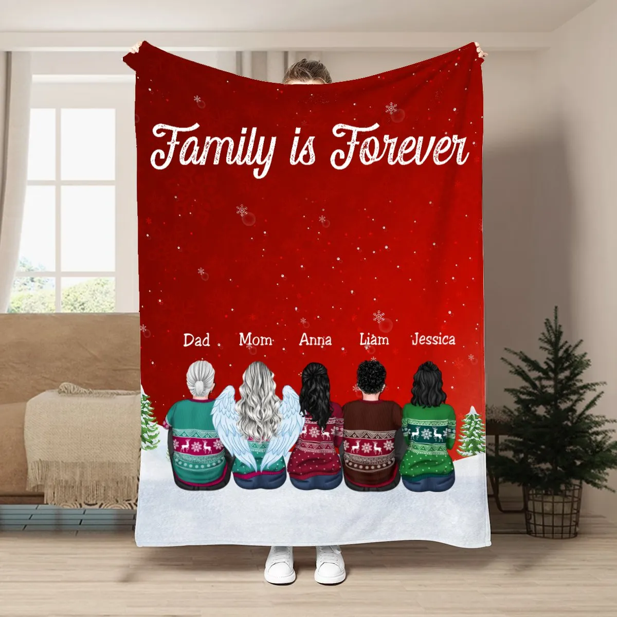 Family - Family Is Forever - Personalized Blanket (BU)