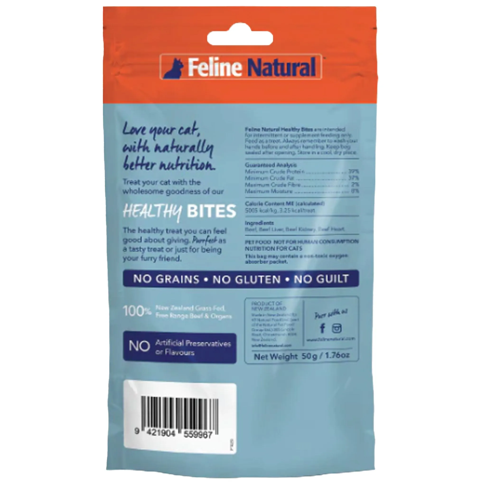 Feline Natural Healthy Beef Bites