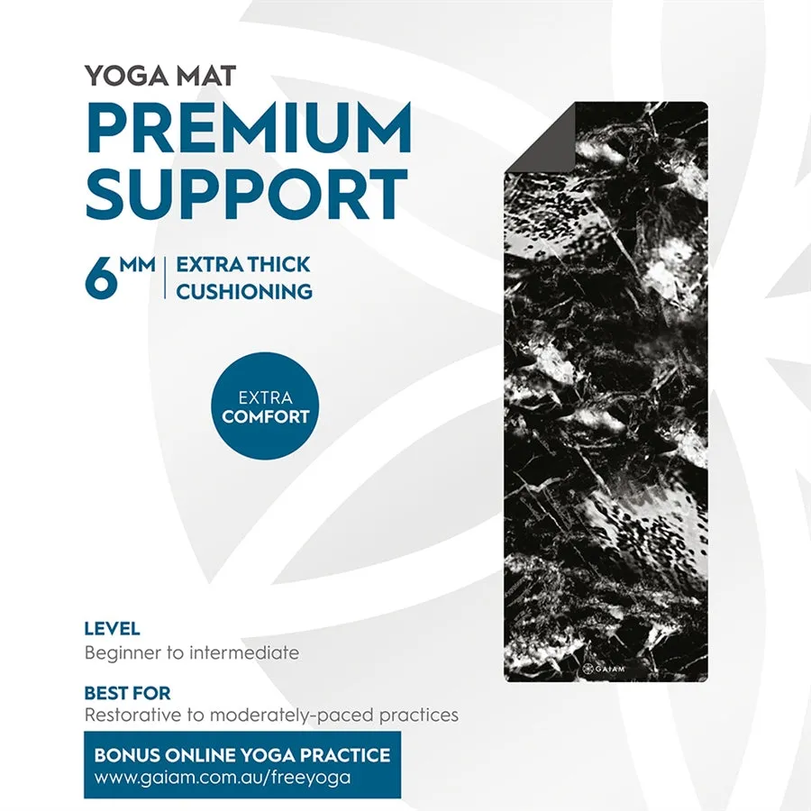 Gaiam Performance Premium Support 6mm Yoga Mat