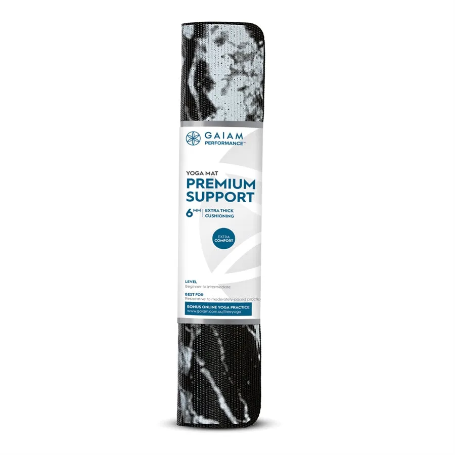 Gaiam Performance Premium Support 6mm Yoga Mat