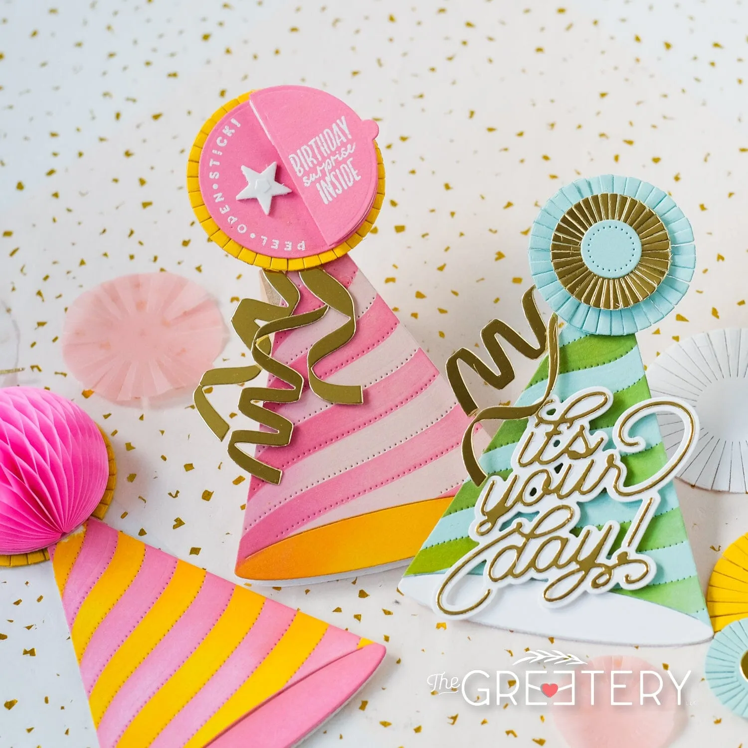 Hey Honeycomb Party Hat Die