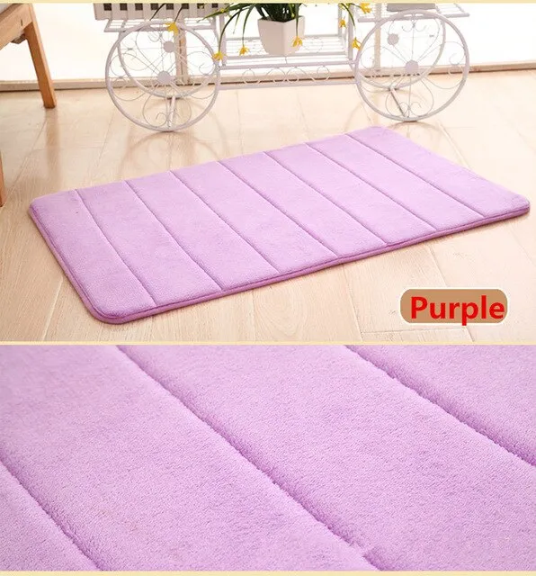 HOT SALE 60 X 40 Cm Bathroom Bath Mat Water Absorption Rug Foam Rug Memory Foam Bath Mat Set Kitchen Door Floor