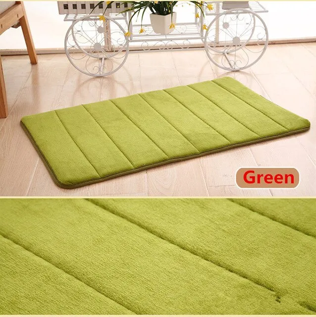 HOT SALE 60 X 40 Cm Bathroom Bath Mat Water Absorption Rug Foam Rug Memory Foam Bath Mat Set Kitchen Door Floor