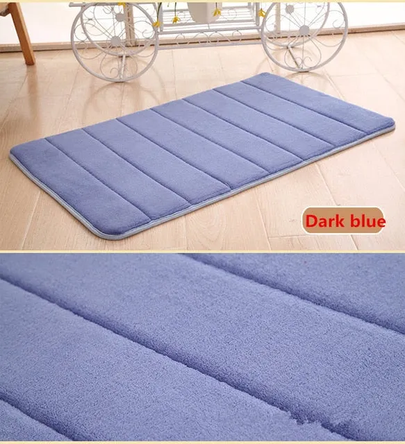 HOT SALE 60 X 40 Cm Bathroom Bath Mat Water Absorption Rug Foam Rug Memory Foam Bath Mat Set Kitchen Door Floor