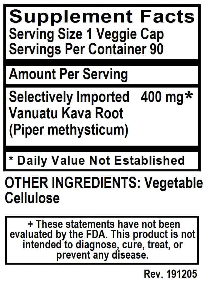Kava, 90 vcap