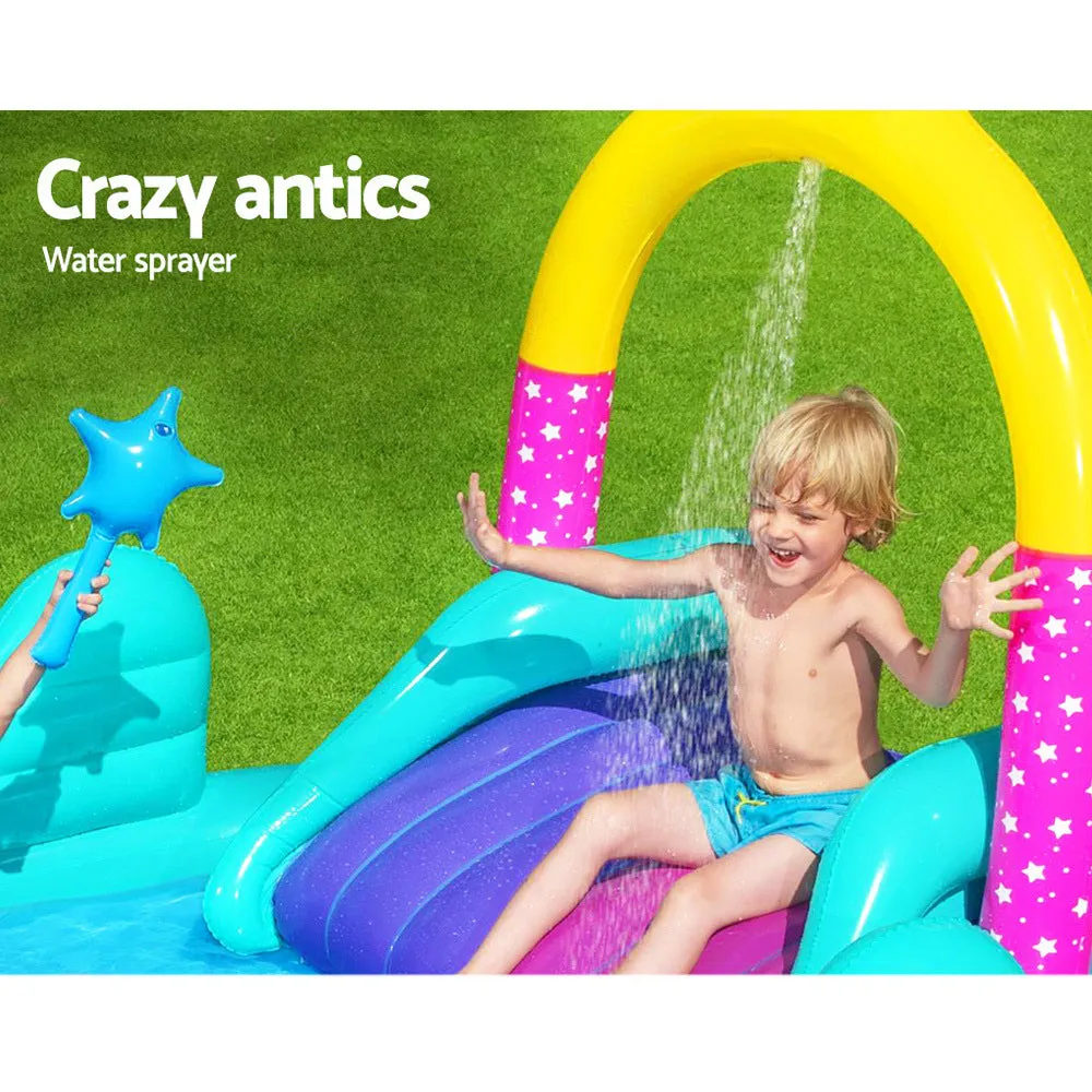 Kids Inflatable Swimming Pool Above Ground Family Fun Play Slide