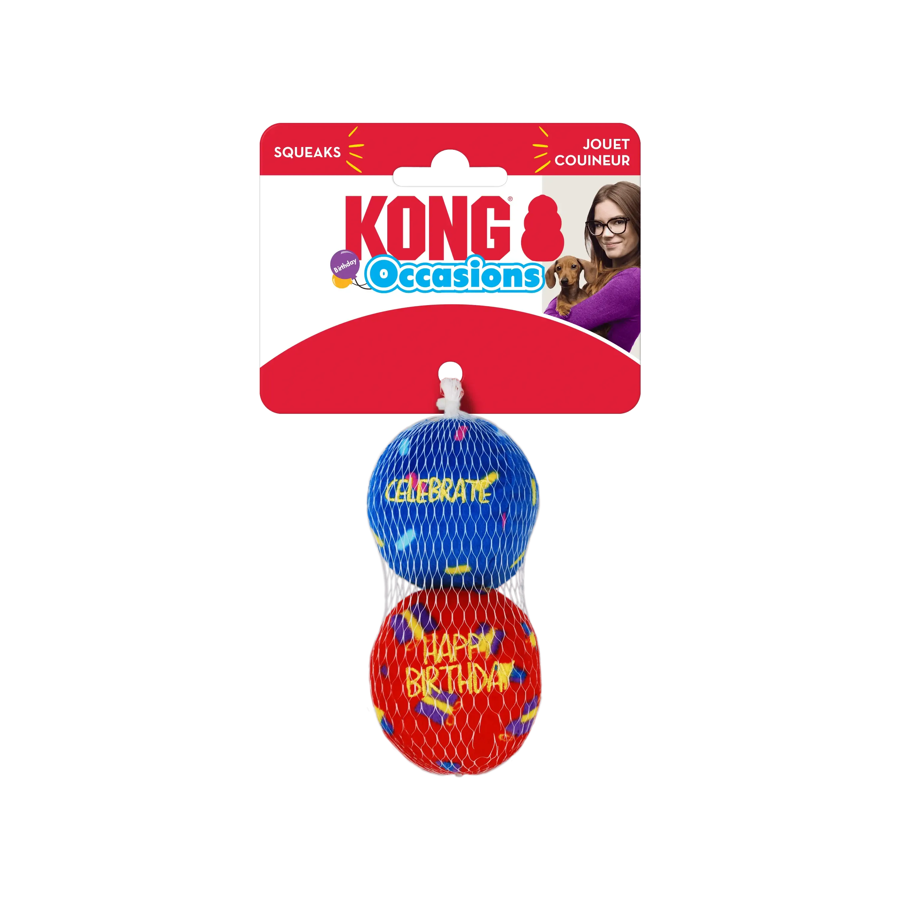 KONG - Occasions Birthday Balls (2/pack)