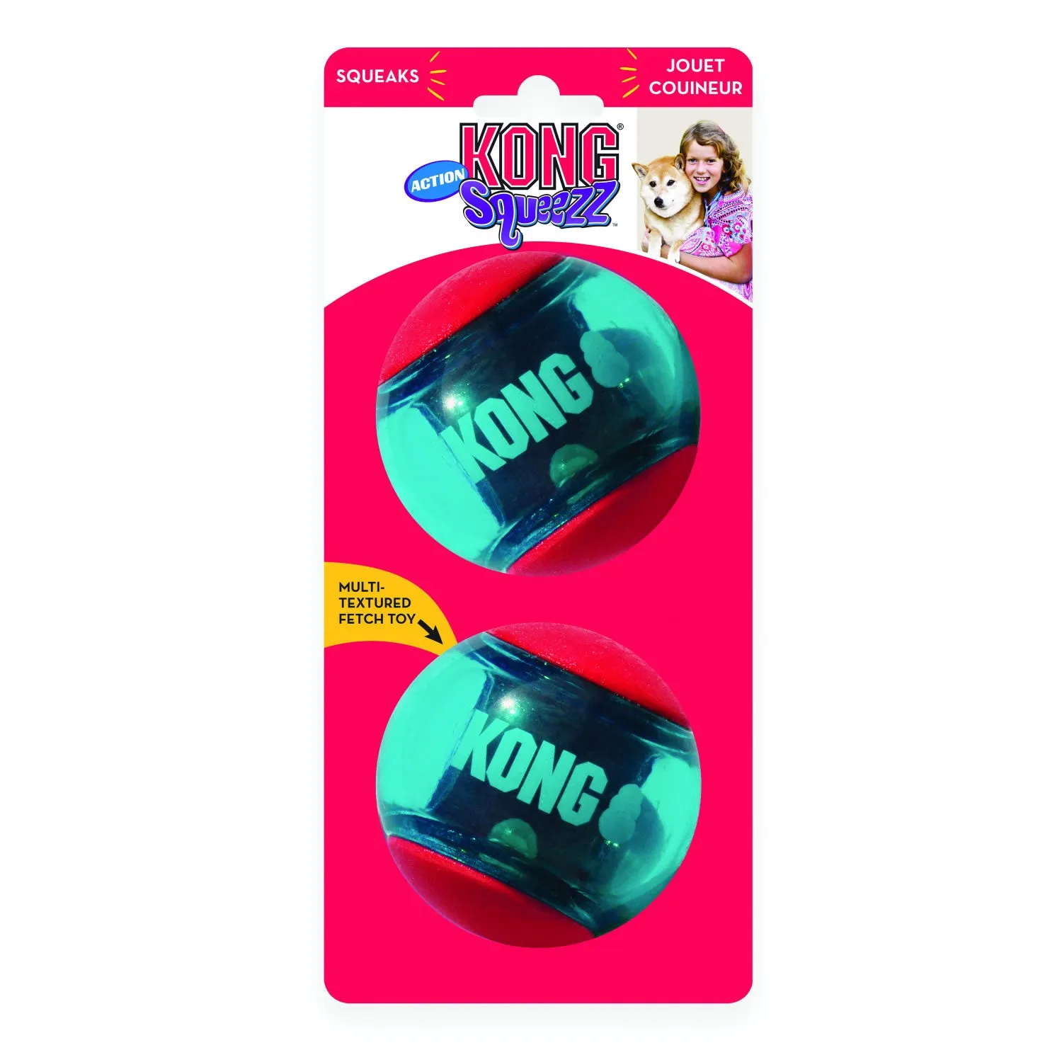 Kong Squeezz Action Ball Dog Toy