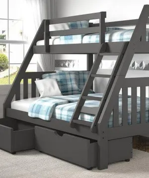 Lila Modern Bunk Bed with Storage