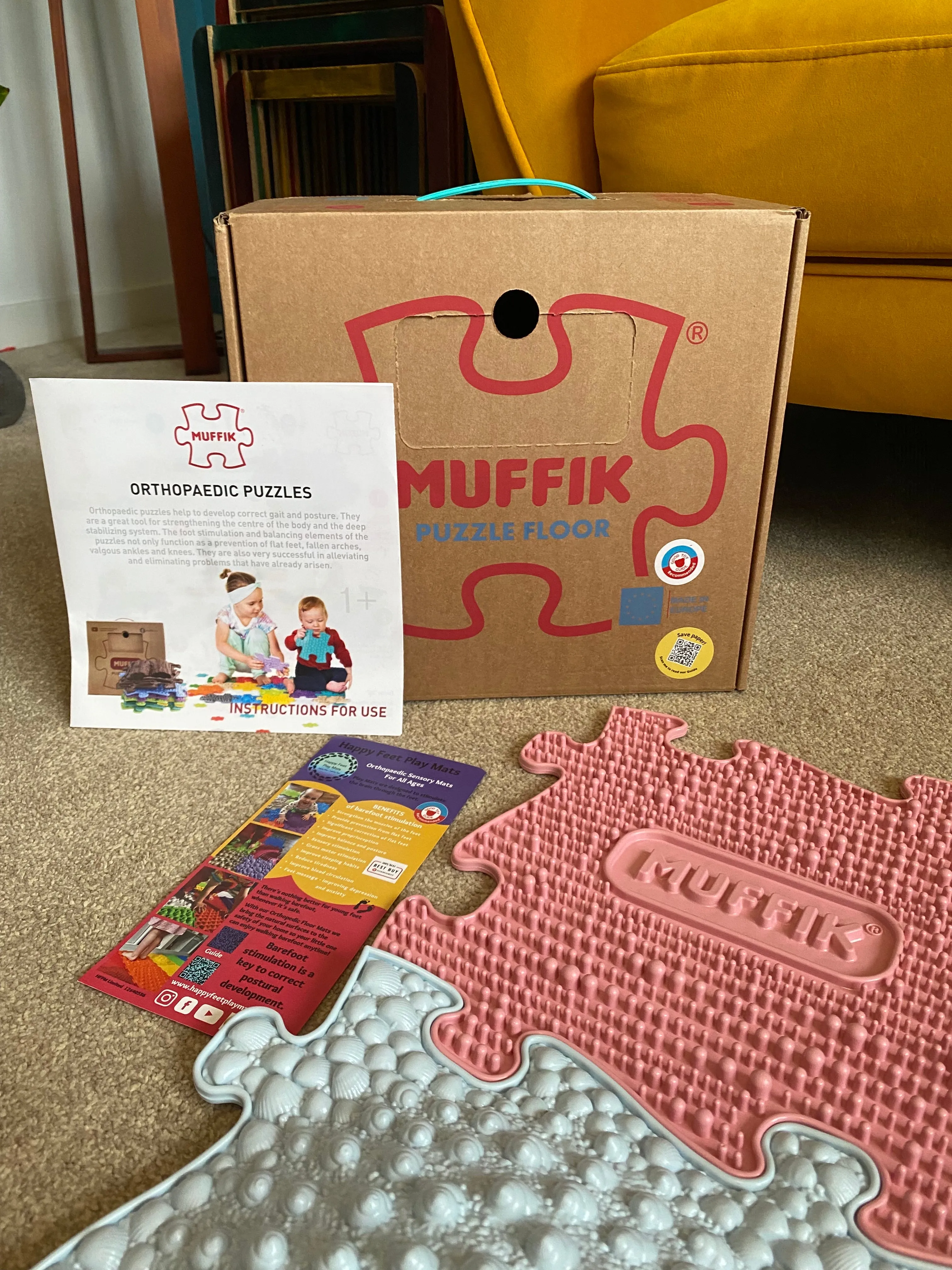 Muffik Baby Pastel Sensory Play Mat Set