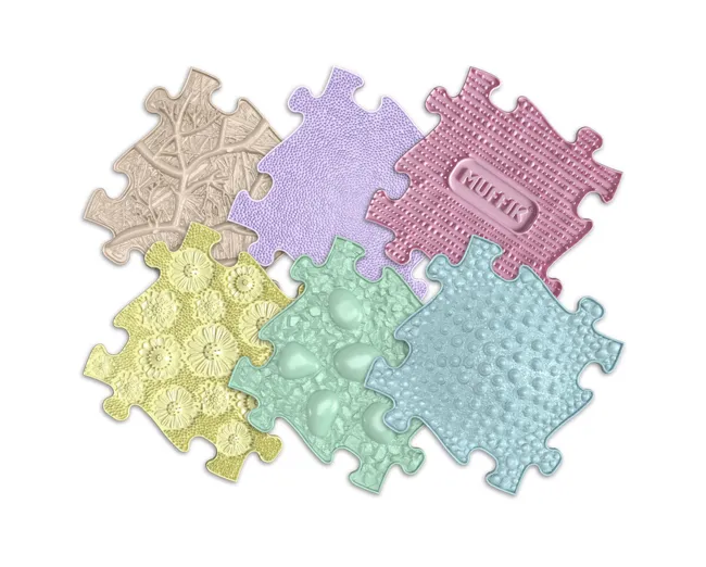 Muffik Baby Pastel Sensory Play Mat Set
