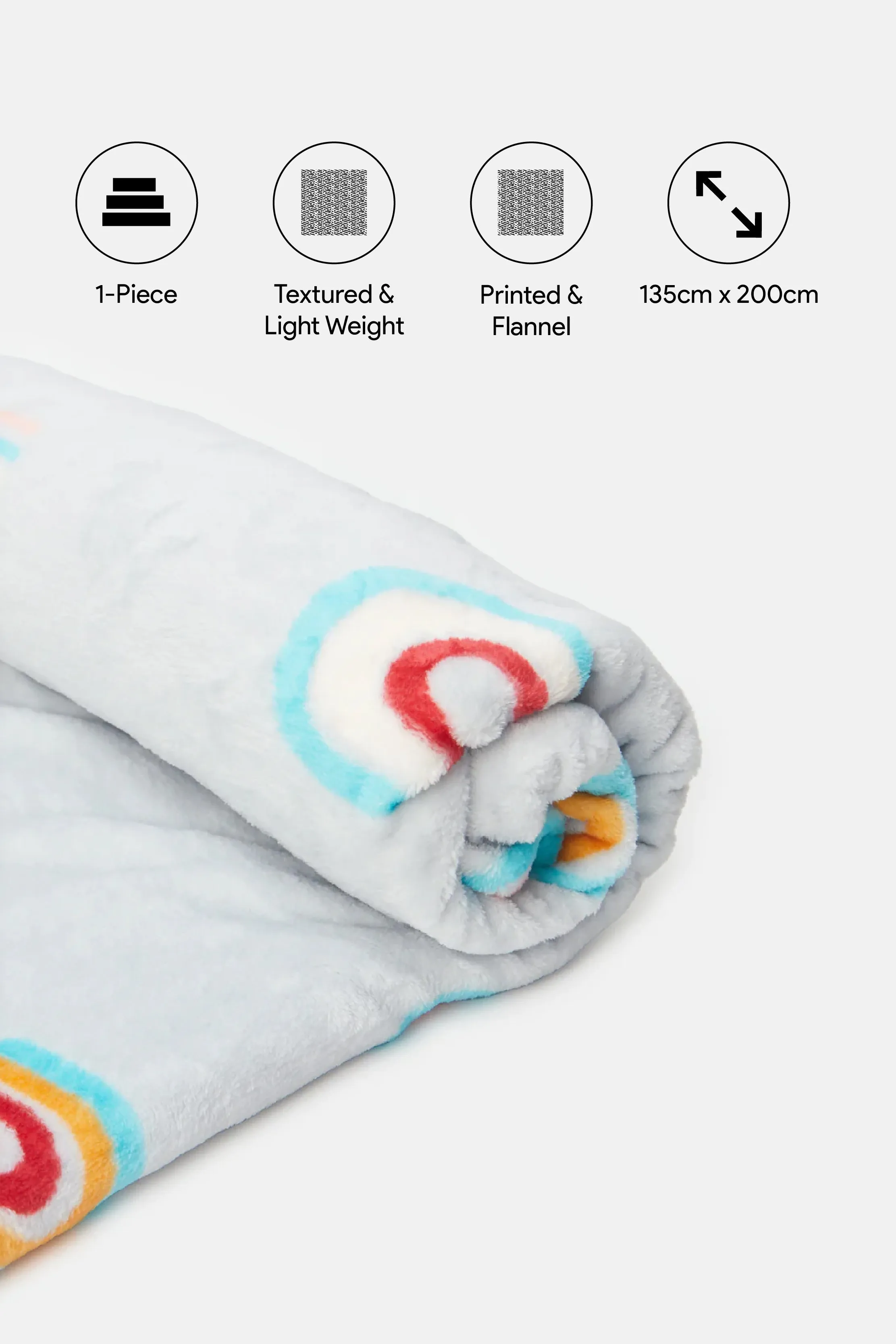 Multicolour Printed Kids Blanket