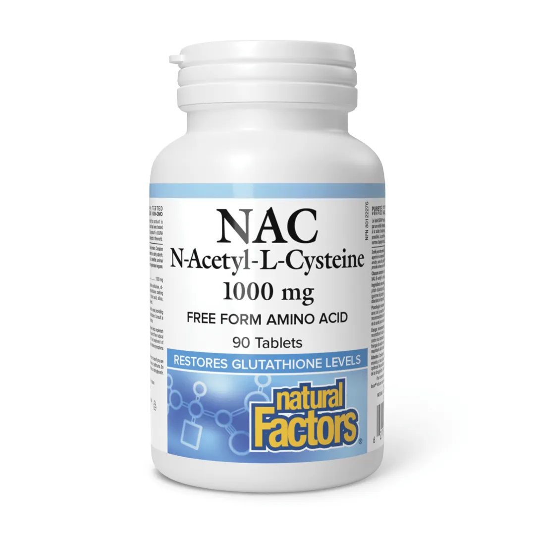Natural Factors N-Acetyl-L-Cysteine 1,000mg (90 Tabs)