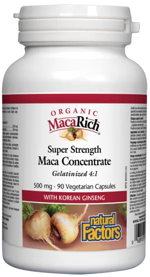 Natural Factors Organic MacaRich (500mg) (90 VCaps)