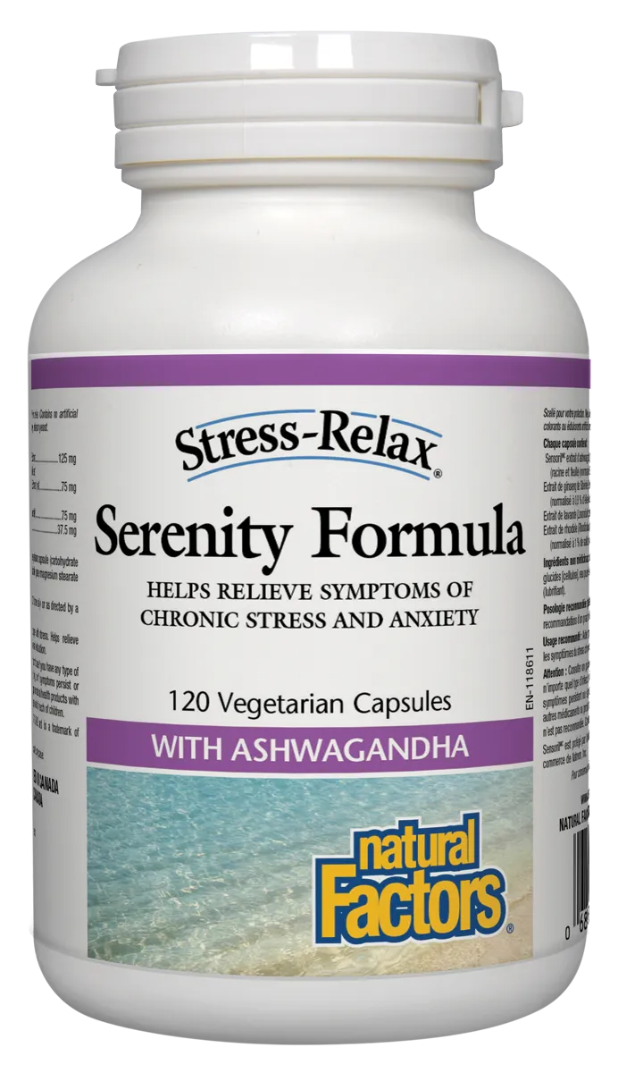 Natural Factors Stress-Relax Serenity Formula (120 Vegetarian Capsules)