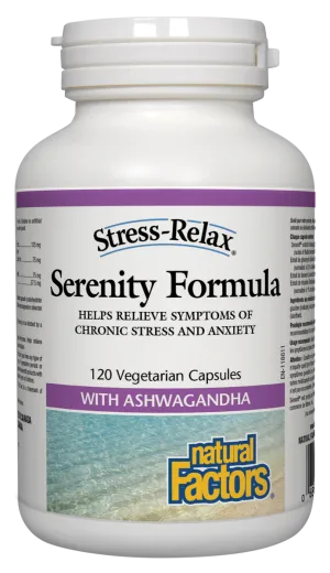 Natural Factors Stress-Relax Serenity Formula (120 Vegetarian Capsules)