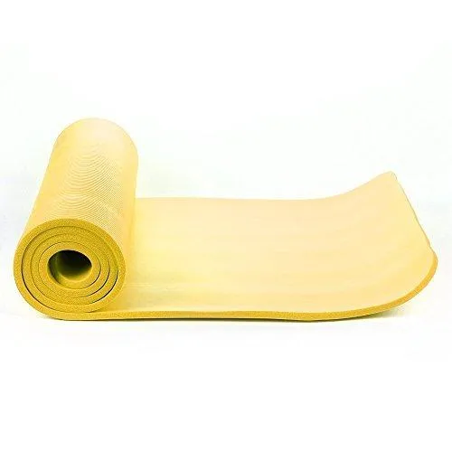NBR Foam Yoga Mat 15mm Thick - Yellow