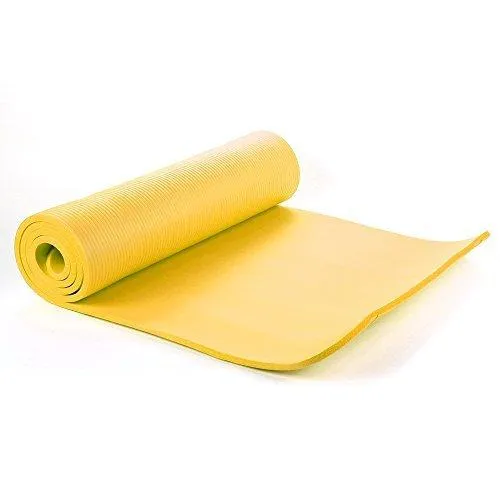 NBR Foam Yoga Mat 15mm Thick - Yellow