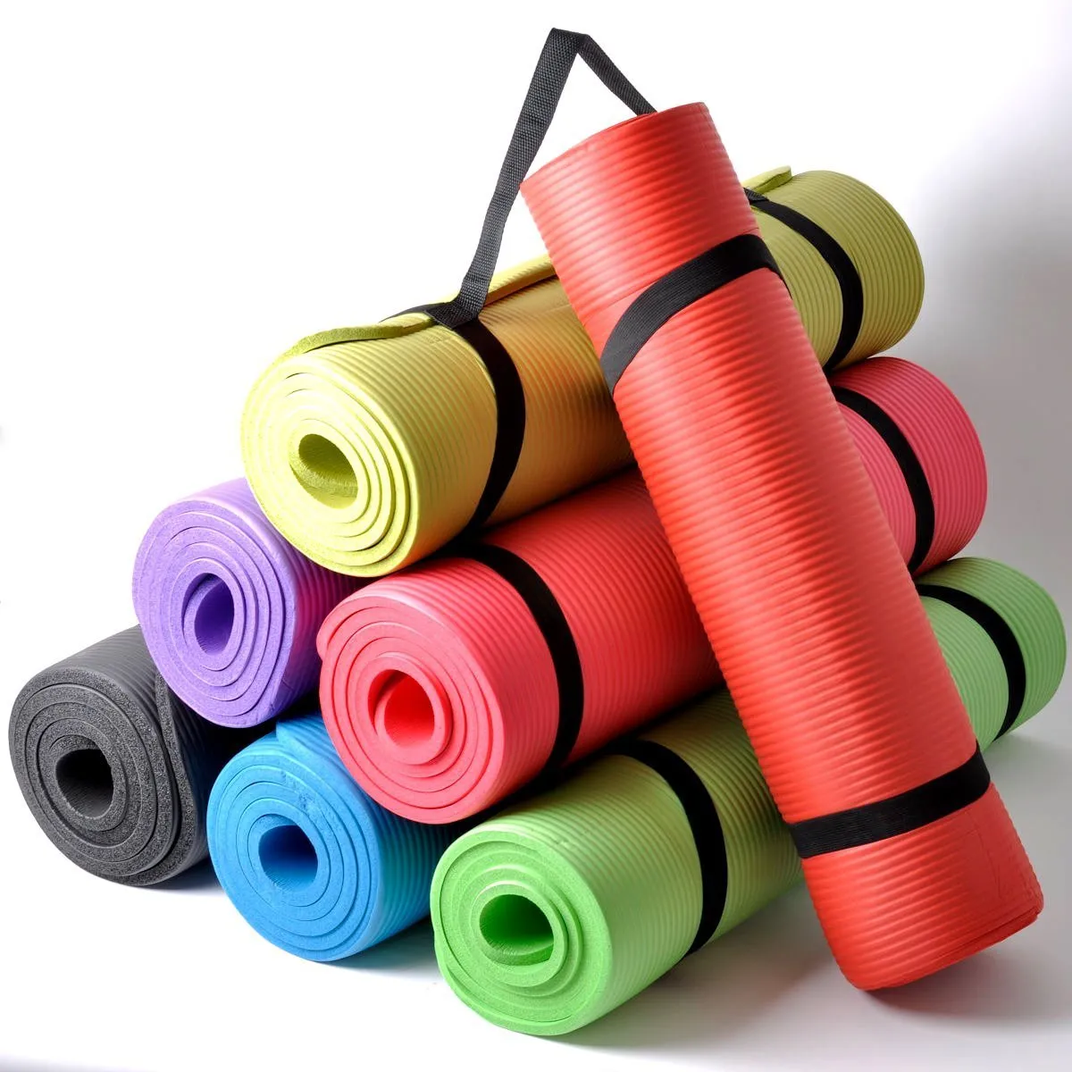 NBR Foam Yoga Mat 15mm Thick - Yellow