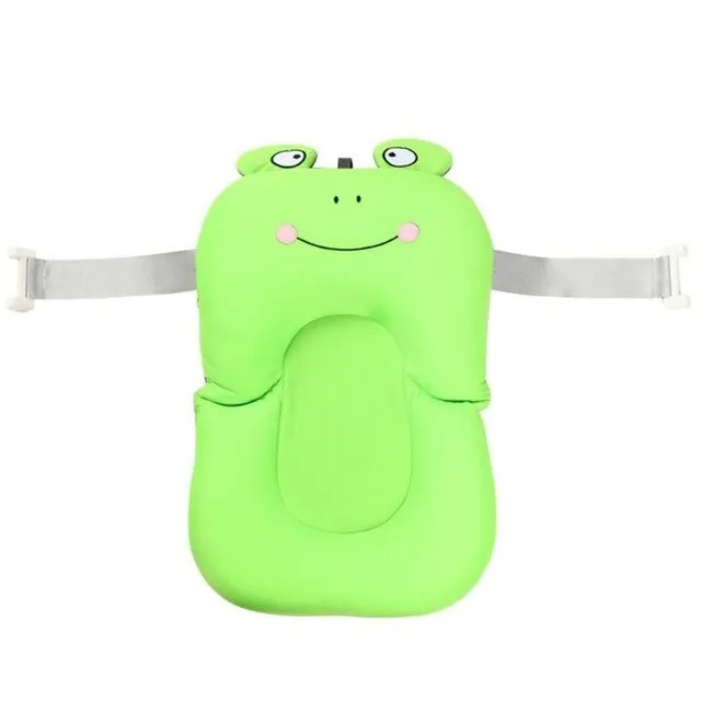 Newborn Safety Security Bath Support Baby Non-Slip Bathtub Mat Shower Bath Tub Pad Cartoon Portable Cushion Foldable Soft Pillow