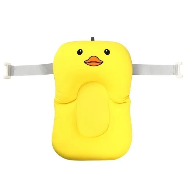 Newborn Safety Security Bath Support Baby Non-Slip Bathtub Mat Shower Bath Tub Pad Cartoon Portable Cushion Foldable Soft Pillow