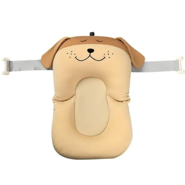 Newborn Safety Security Bath Support Baby Non-Slip Bathtub Mat Shower Bath Tub Pad Cartoon Portable Cushion Foldable Soft Pillow
