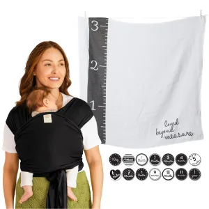 Newborn Wrap & Milestone Bundle - Black