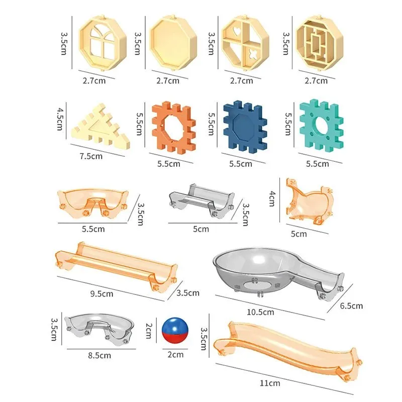Pipeline Rolling Ball Building Blocks | 246 Pieces