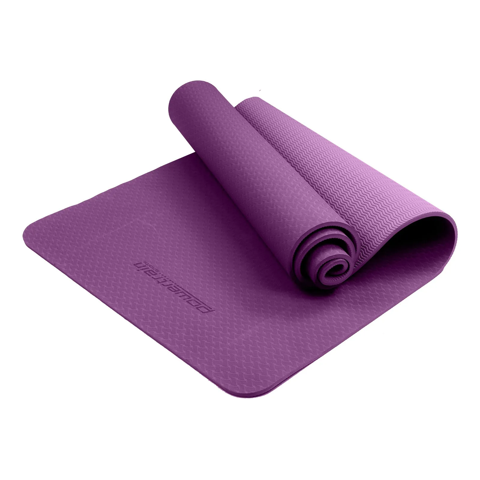 Powertrain TPE Yoga Pilates Exercise Mat 6mm - Purple