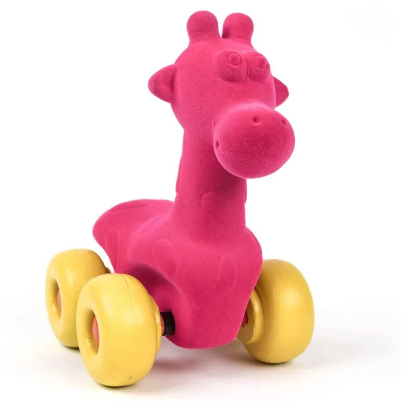 Rubabu Aniwheel Giraffe Large - Dark Pink (0 to 10 years)