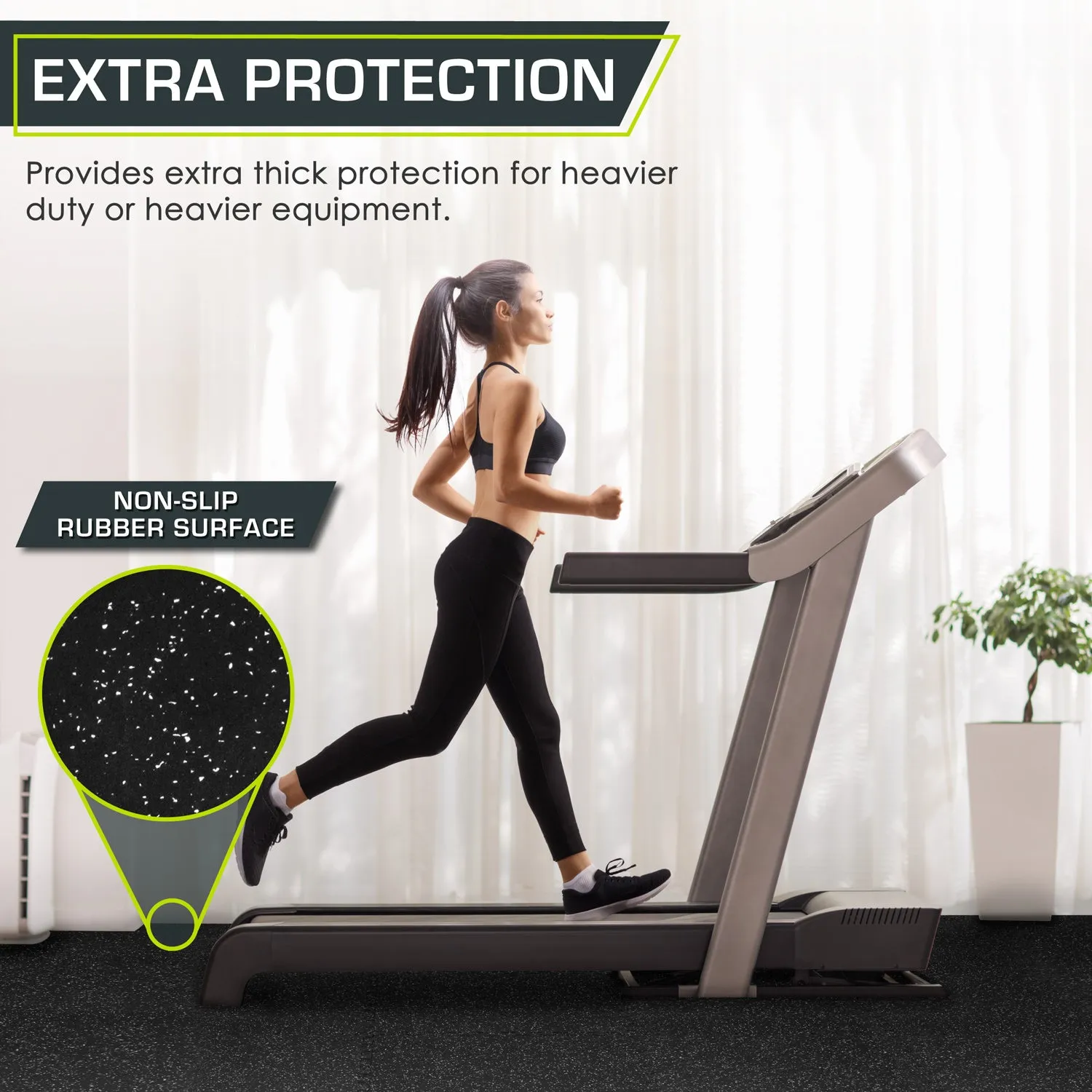 Rubber Top Exercise Puzzle Mat 3/4-in