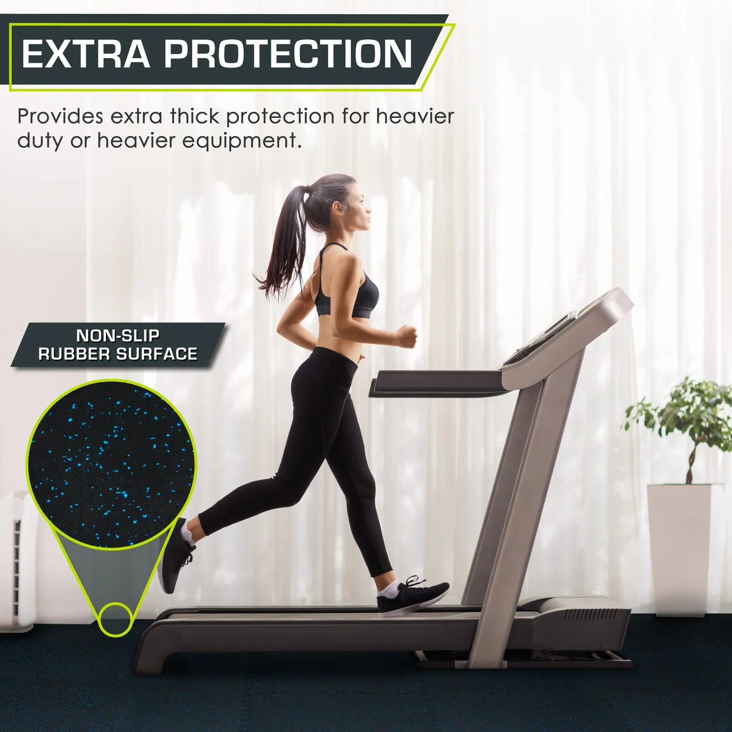 Rubber Top Exercise Puzzle Mat 3/4-in