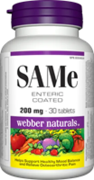SAMe, Enteric Coated, 200 mg, 30 tablets