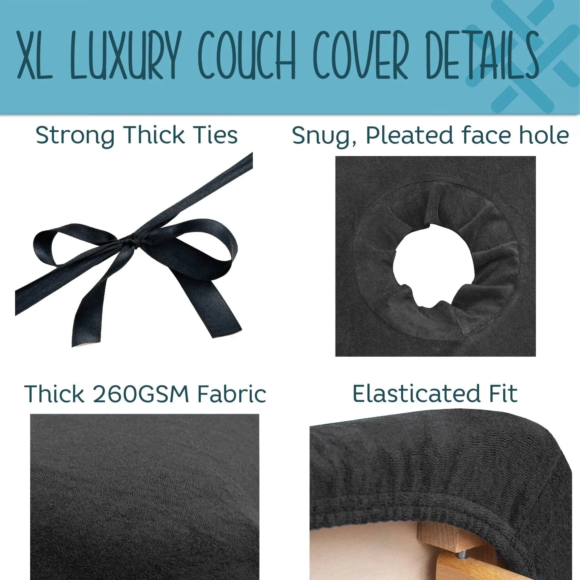 SECONDS Aztex Luxury Massage Bed Cover - XL Size