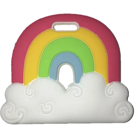 Silli Rainbow Bandana Bib Set with Rainbow Teether & Strap