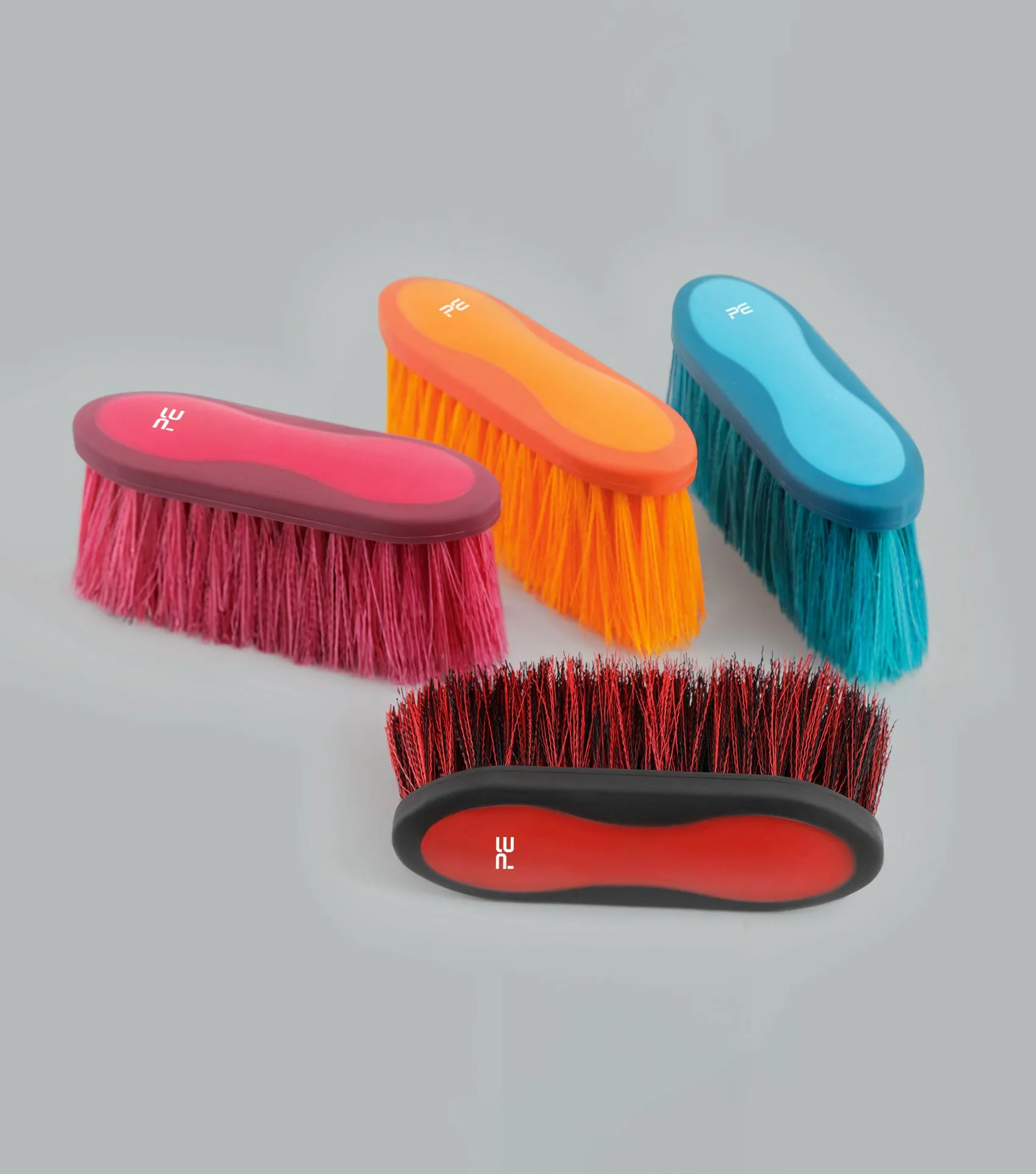Soft-Touch Dandy Brush - Long Bristles Wine & Fuchsia