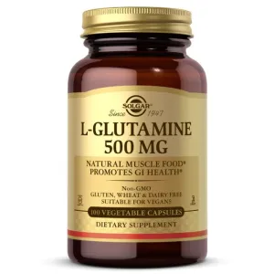 Solgar L-glutamine, 500 mg, 100 Vegetable Capsules