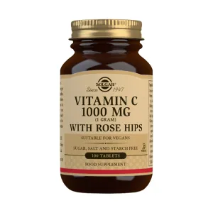 Solgar Vitamin C 1000mg with Rose Hips 100 Tablets