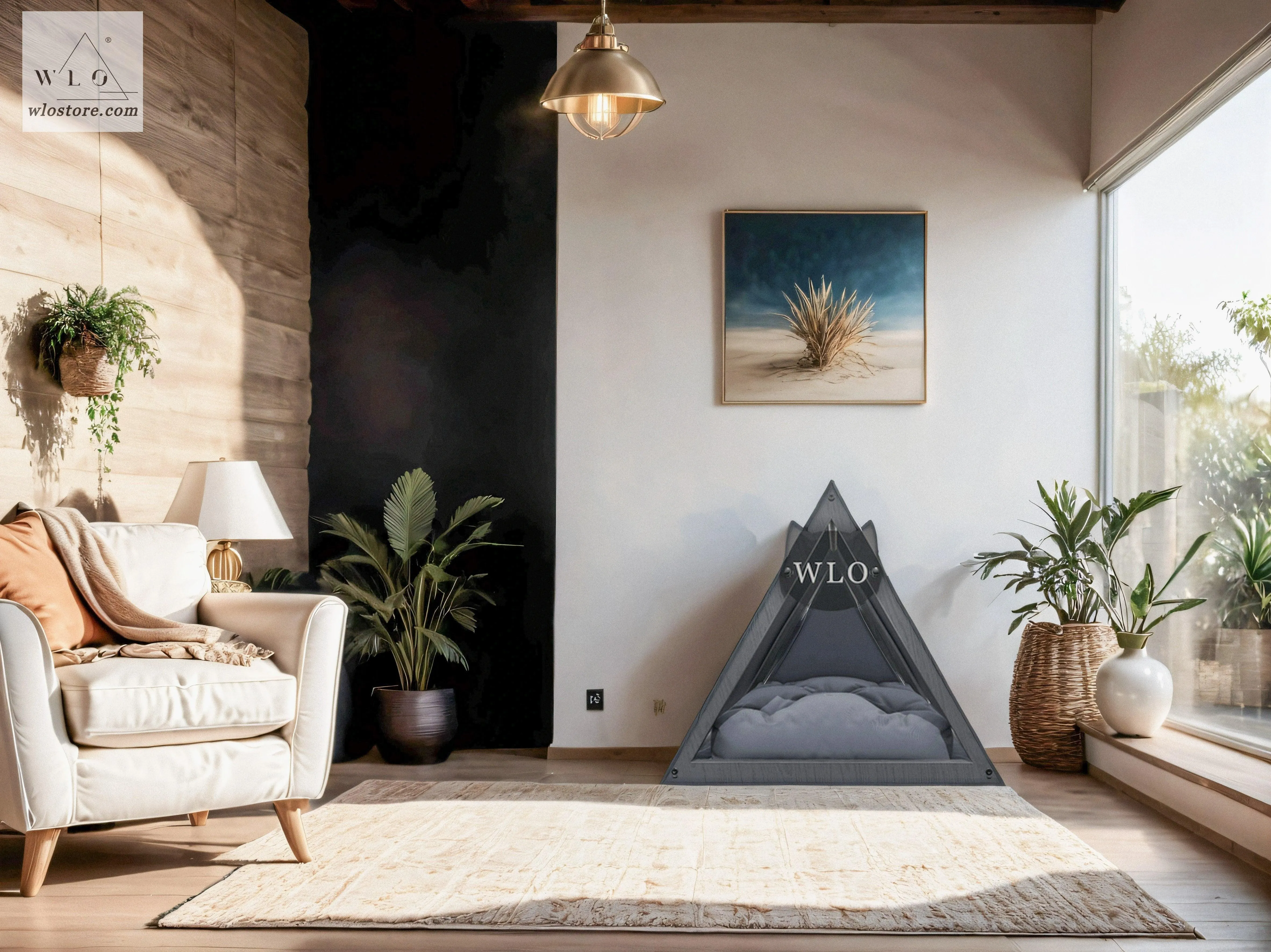 WLO® Gray Lakota Modern Cat Bed