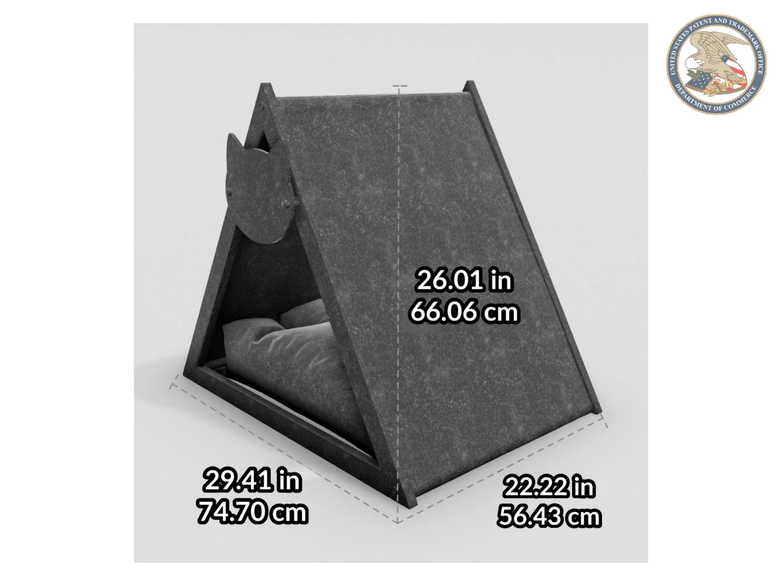 WLO® Gray Lakota Modern Cat Bed