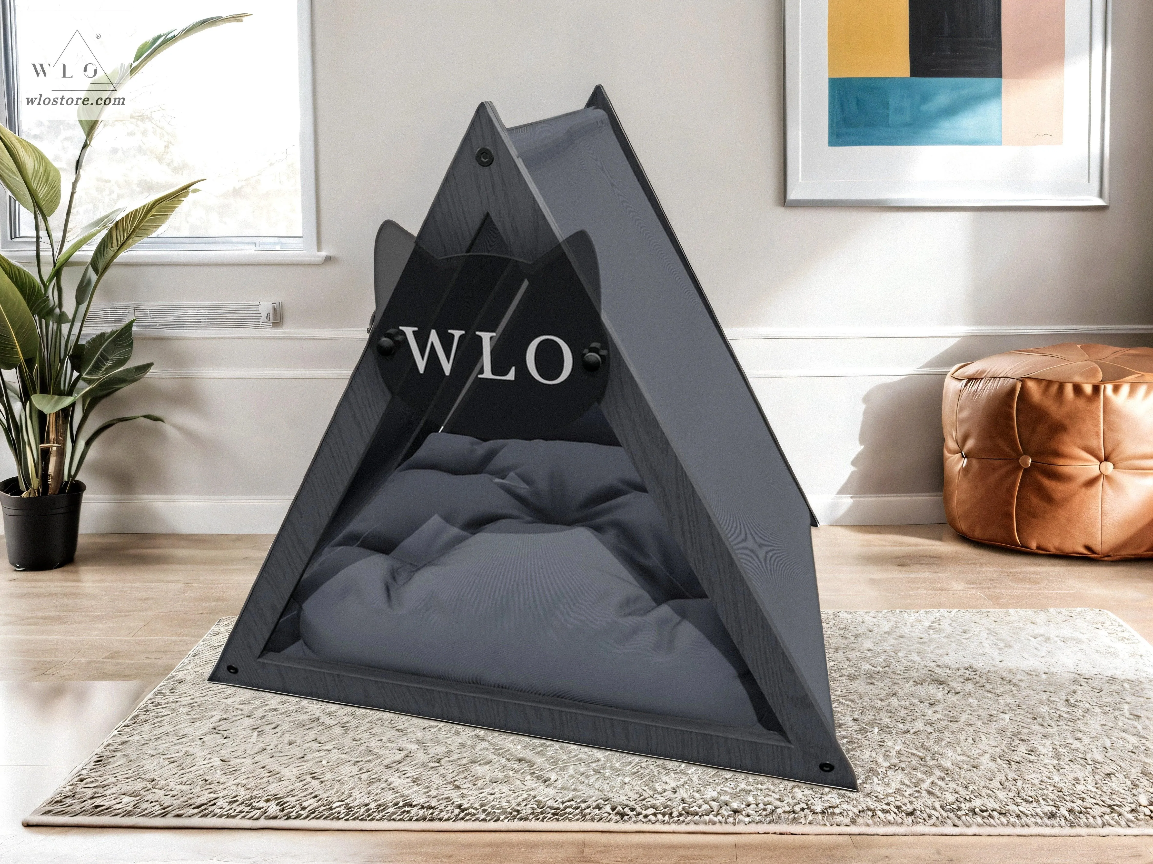 WLO® Gray Lakota Modern Cat Bed